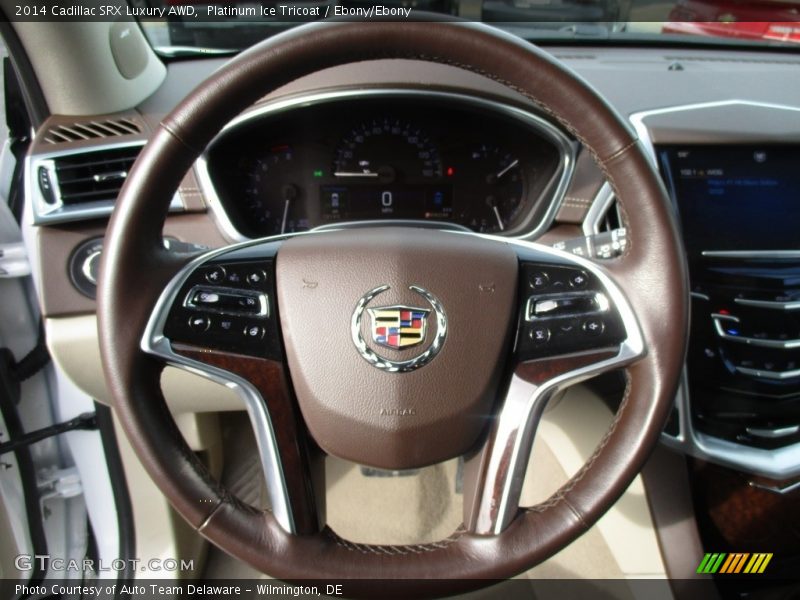Platinum Ice Tricoat / Ebony/Ebony 2014 Cadillac SRX Luxury AWD