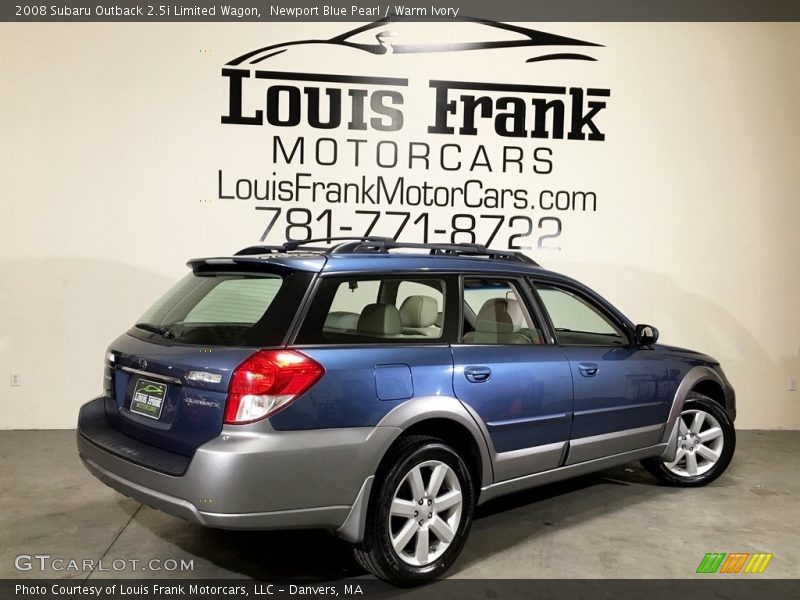 Newport Blue Pearl / Warm Ivory 2008 Subaru Outback 2.5i Limited Wagon