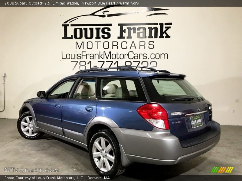 Newport Blue Pearl / Warm Ivory 2008 Subaru Outback 2.5i Limited Wagon