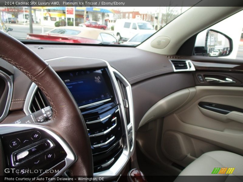 Platinum Ice Tricoat / Ebony/Ebony 2014 Cadillac SRX Luxury AWD