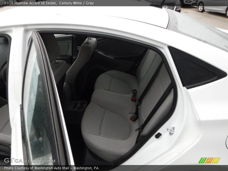 Century White / Gray 2016 Hyundai Accent SE Sedan