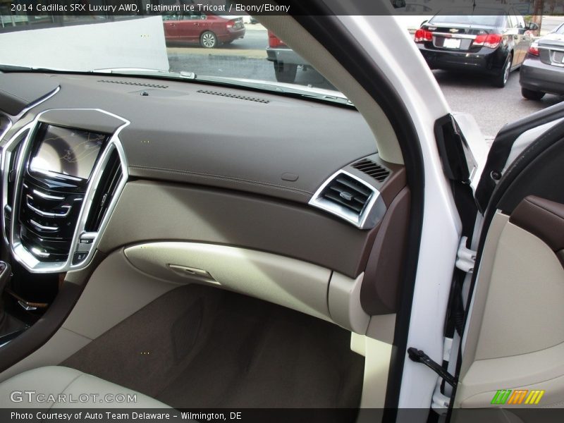 Platinum Ice Tricoat / Ebony/Ebony 2014 Cadillac SRX Luxury AWD