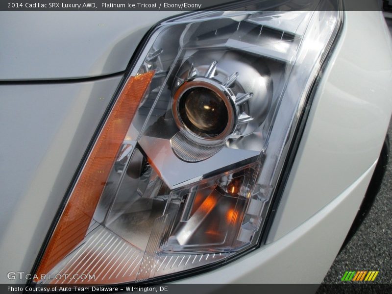 Platinum Ice Tricoat / Ebony/Ebony 2014 Cadillac SRX Luxury AWD