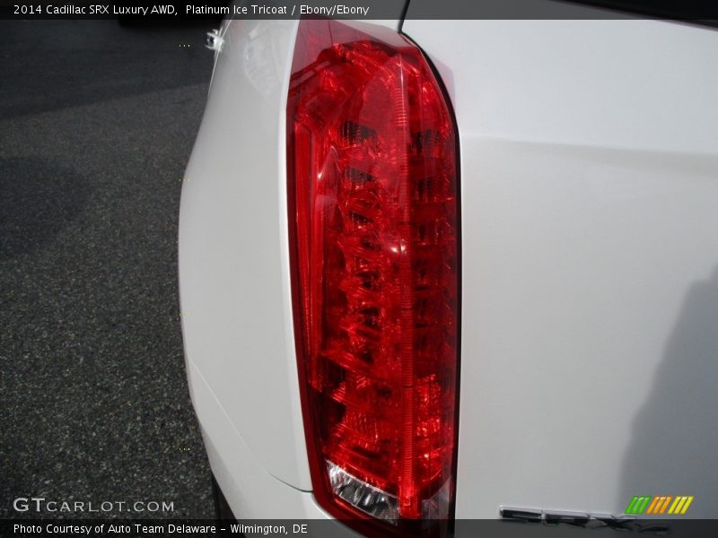 Platinum Ice Tricoat / Ebony/Ebony 2014 Cadillac SRX Luxury AWD
