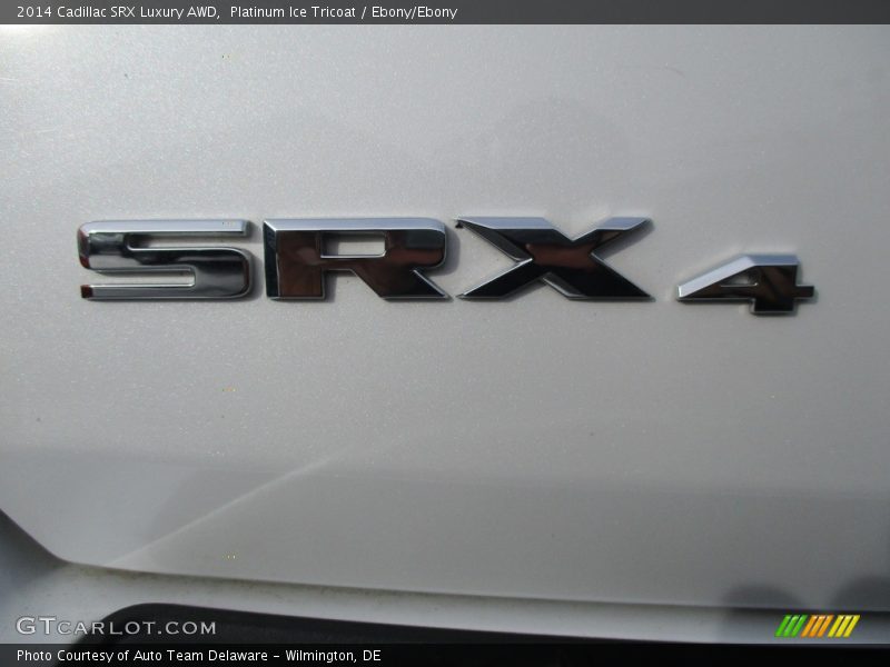Platinum Ice Tricoat / Ebony/Ebony 2014 Cadillac SRX Luxury AWD