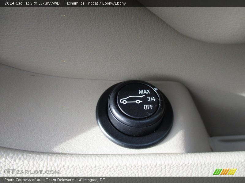 Platinum Ice Tricoat / Ebony/Ebony 2014 Cadillac SRX Luxury AWD