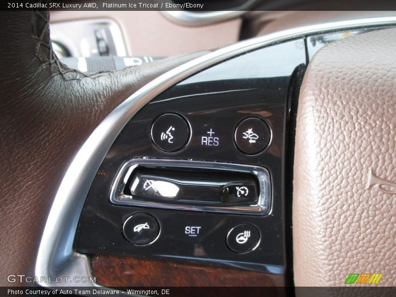 Platinum Ice Tricoat / Ebony/Ebony 2014 Cadillac SRX Luxury AWD