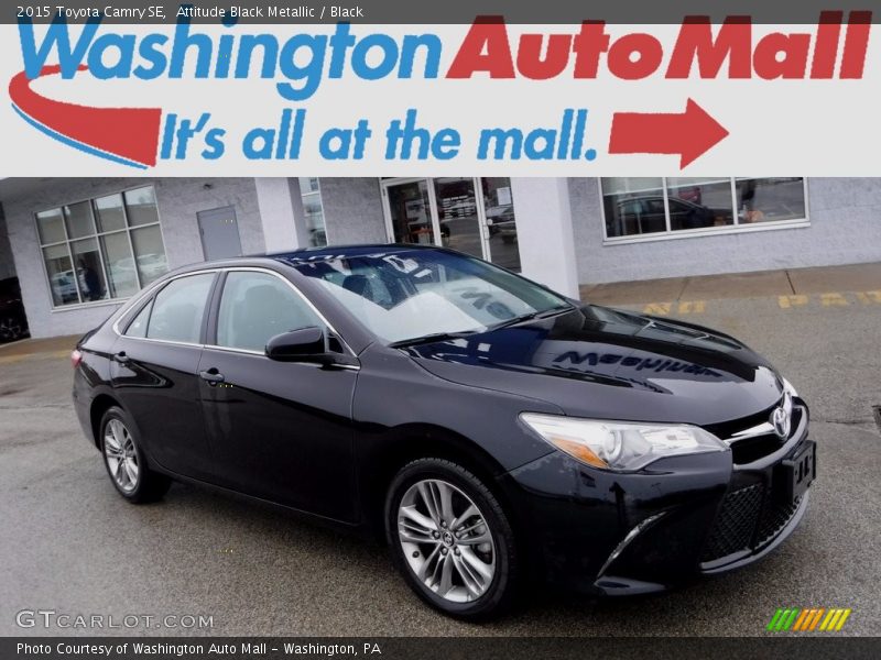 Attitude Black Metallic / Black 2015 Toyota Camry SE