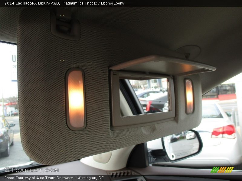 Platinum Ice Tricoat / Ebony/Ebony 2014 Cadillac SRX Luxury AWD