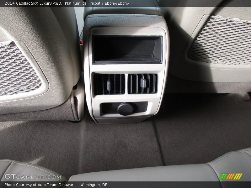 Platinum Ice Tricoat / Ebony/Ebony 2014 Cadillac SRX Luxury AWD