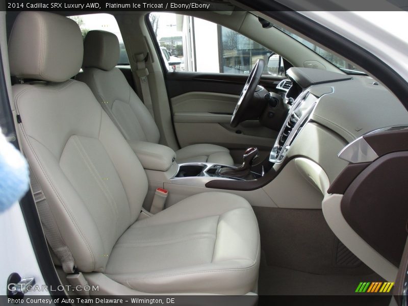 Platinum Ice Tricoat / Ebony/Ebony 2014 Cadillac SRX Luxury AWD