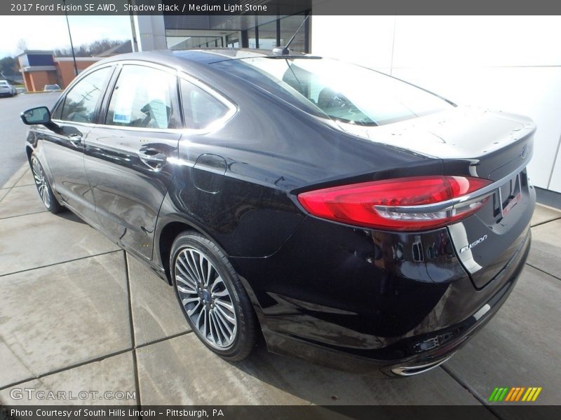 Shadow Black / Medium Light Stone 2017 Ford Fusion SE AWD