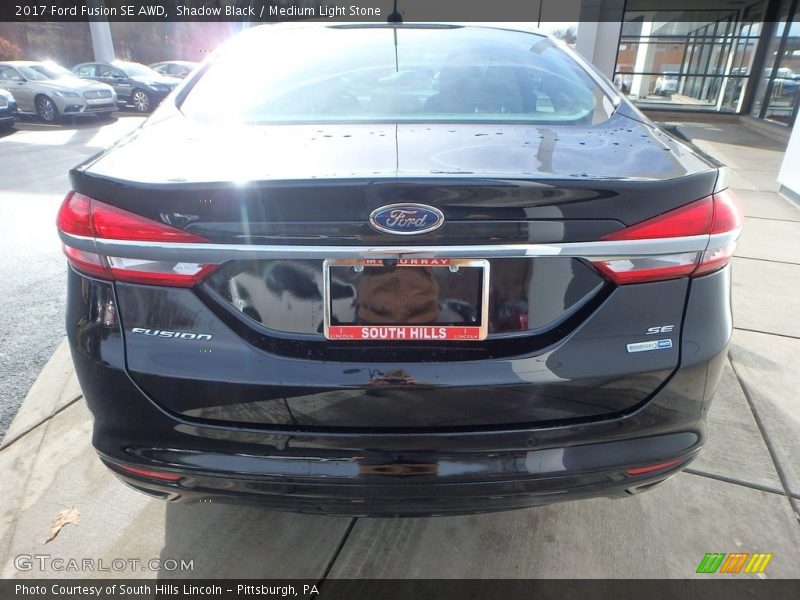 Shadow Black / Medium Light Stone 2017 Ford Fusion SE AWD