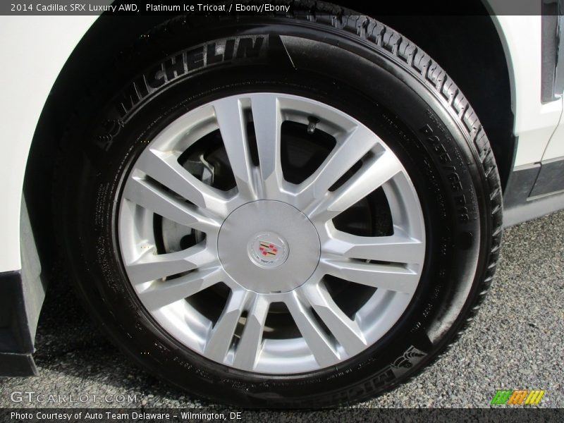 Platinum Ice Tricoat / Ebony/Ebony 2014 Cadillac SRX Luxury AWD