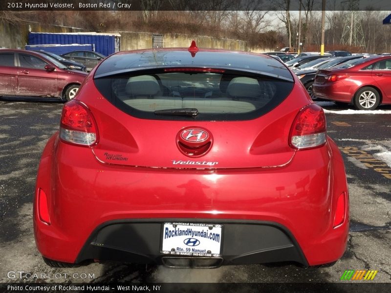 Boston Red / Gray 2012 Hyundai Veloster