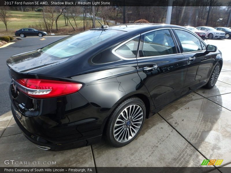 Shadow Black / Medium Light Stone 2017 Ford Fusion SE AWD