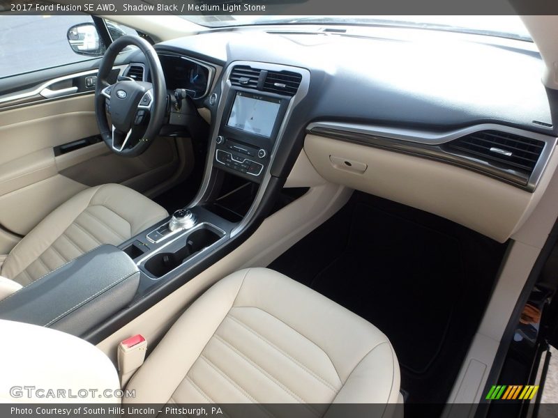 Shadow Black / Medium Light Stone 2017 Ford Fusion SE AWD