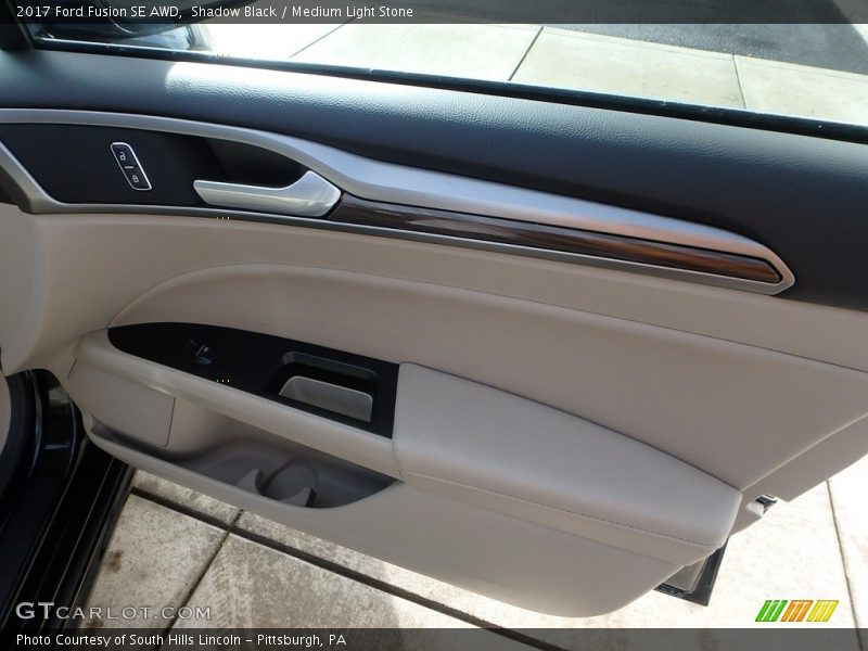 Shadow Black / Medium Light Stone 2017 Ford Fusion SE AWD