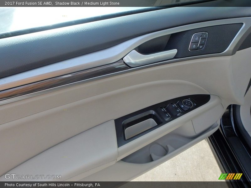 Shadow Black / Medium Light Stone 2017 Ford Fusion SE AWD