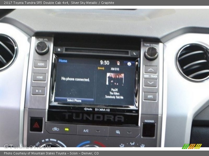 Silver Sky Metallic / Graphite 2017 Toyota Tundra SR5 Double Cab 4x4