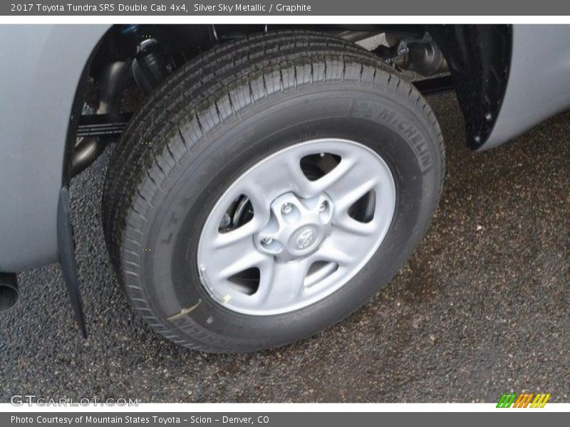 Silver Sky Metallic / Graphite 2017 Toyota Tundra SR5 Double Cab 4x4