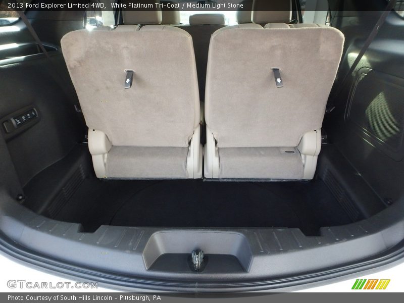 White Platinum Tri-Coat / Medium Light Stone 2013 Ford Explorer Limited 4WD