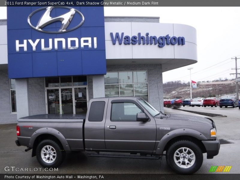 Dark Shadow Grey Metallic / Medium Dark Flint 2011 Ford Ranger Sport SuperCab 4x4
