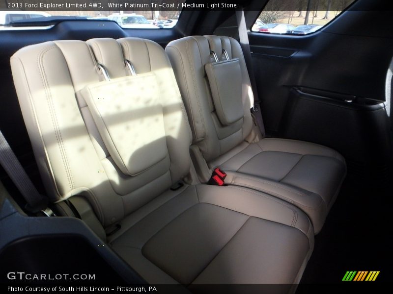 White Platinum Tri-Coat / Medium Light Stone 2013 Ford Explorer Limited 4WD