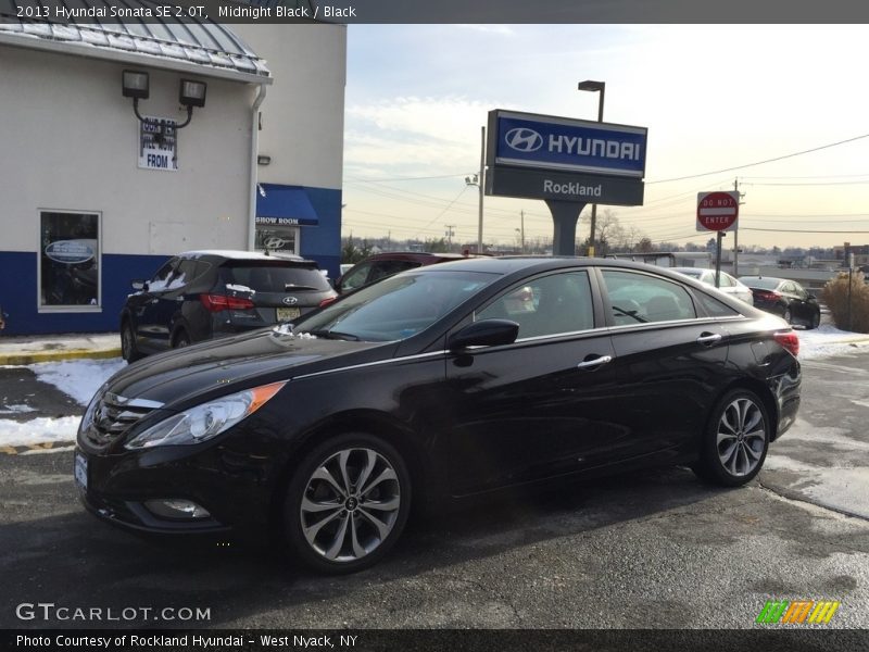 Midnight Black / Black 2013 Hyundai Sonata SE 2.0T