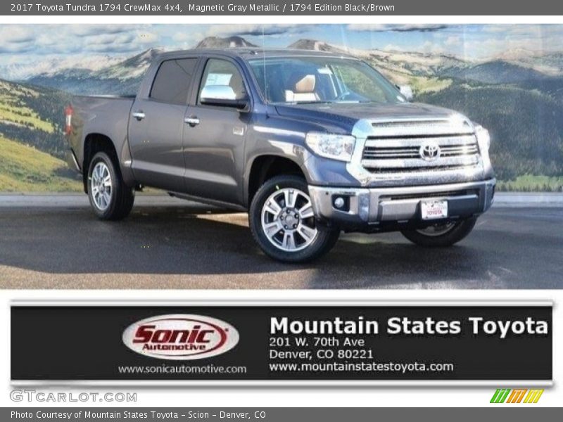 Magnetic Gray Metallic / 1794 Edition Black/Brown 2017 Toyota Tundra 1794 CrewMax 4x4