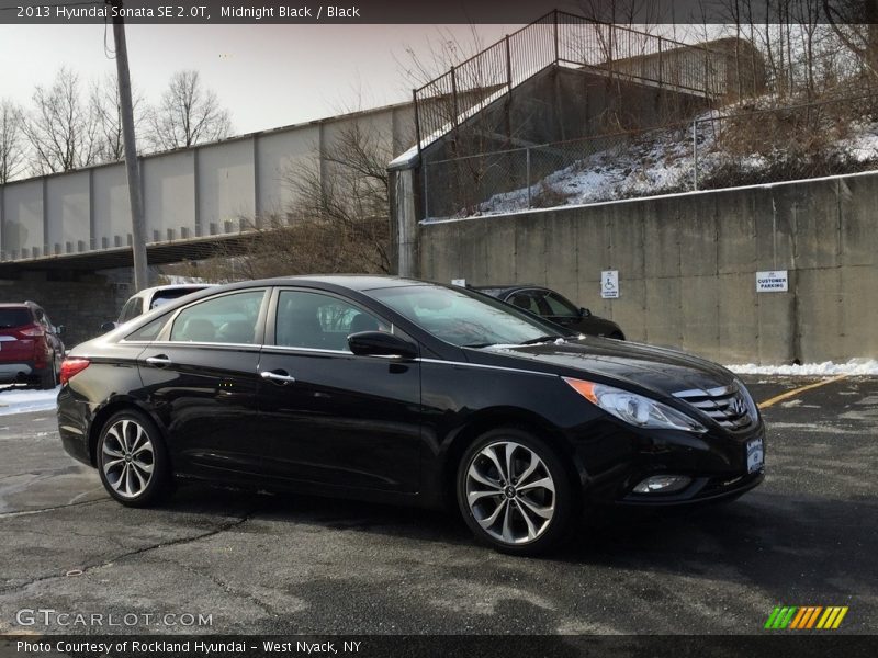 Midnight Black / Black 2013 Hyundai Sonata SE 2.0T