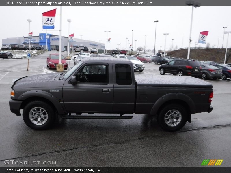 Dark Shadow Grey Metallic / Medium Dark Flint 2011 Ford Ranger Sport SuperCab 4x4