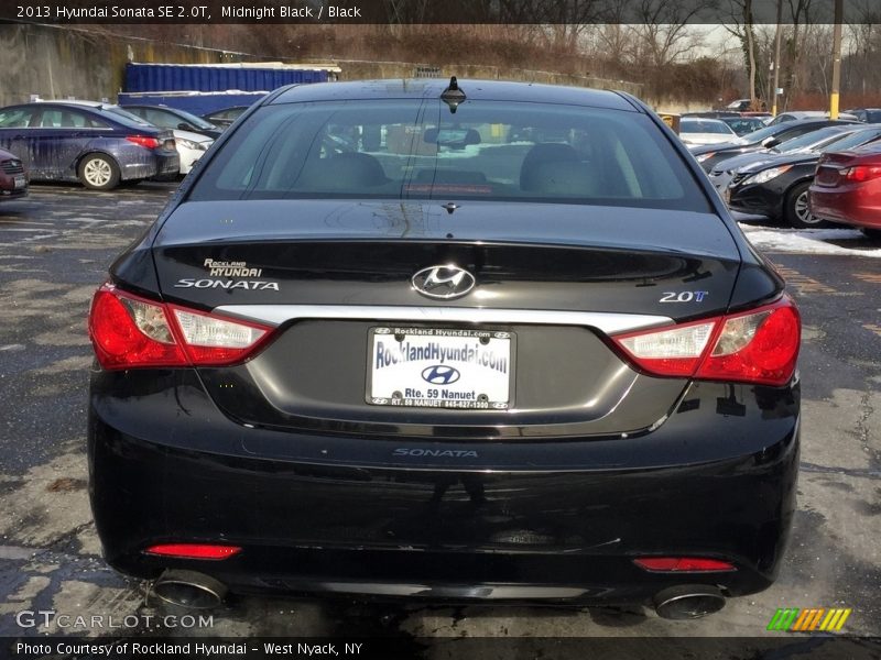 Midnight Black / Black 2013 Hyundai Sonata SE 2.0T