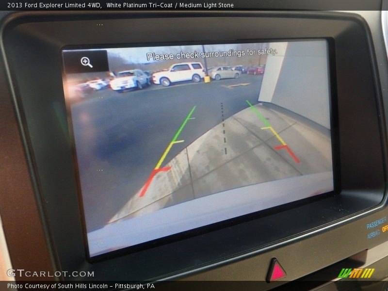 White Platinum Tri-Coat / Medium Light Stone 2013 Ford Explorer Limited 4WD
