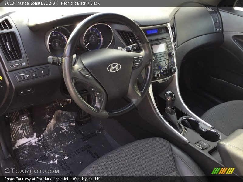 Midnight Black / Black 2013 Hyundai Sonata SE 2.0T
