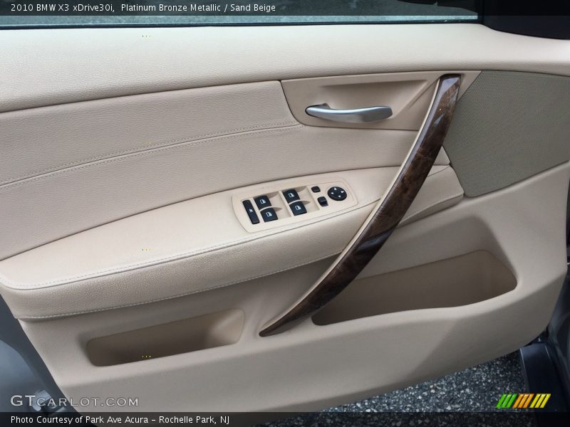 Platinum Bronze Metallic / Sand Beige 2010 BMW X3 xDrive30i