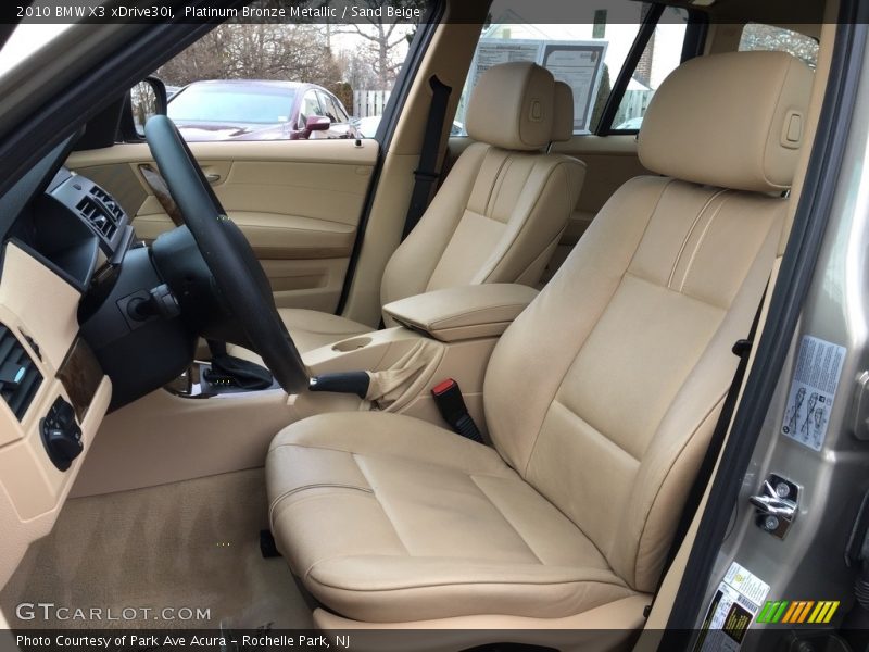 Platinum Bronze Metallic / Sand Beige 2010 BMW X3 xDrive30i