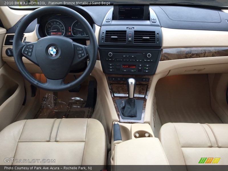 Platinum Bronze Metallic / Sand Beige 2010 BMW X3 xDrive30i