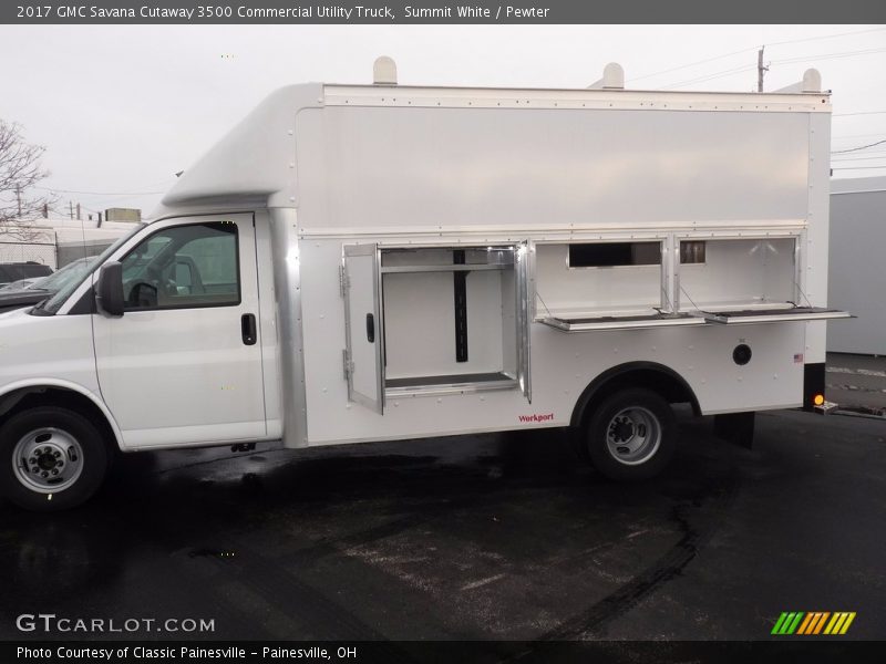  2017 Savana Cutaway 3500 Commercial Utility Truck Summit White