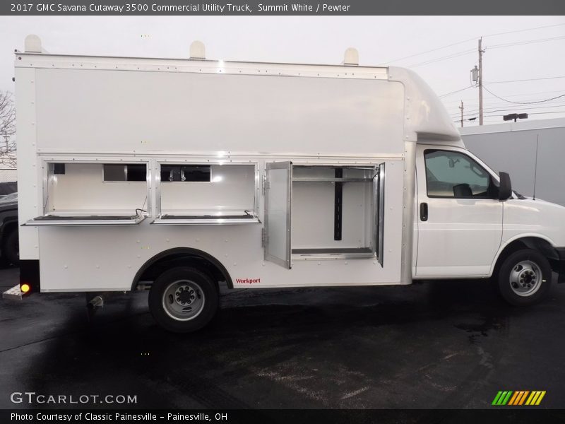  2017 Savana Cutaway 3500 Commercial Utility Truck Summit White
