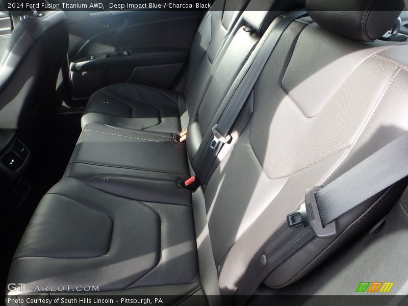 Deep Impact Blue / Charcoal Black 2014 Ford Fusion Titanium AWD