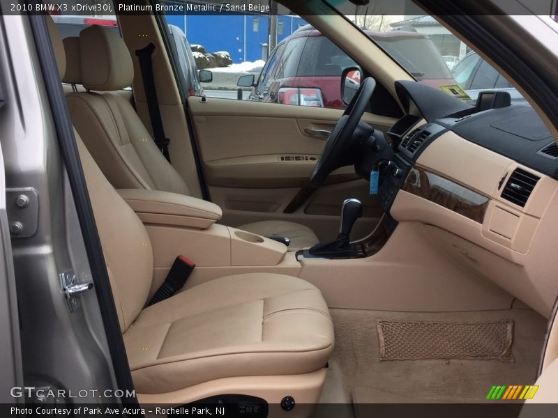 Platinum Bronze Metallic / Sand Beige 2010 BMW X3 xDrive30i