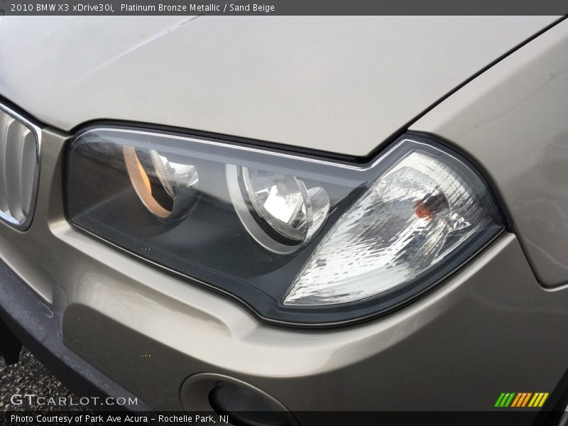 Platinum Bronze Metallic / Sand Beige 2010 BMW X3 xDrive30i