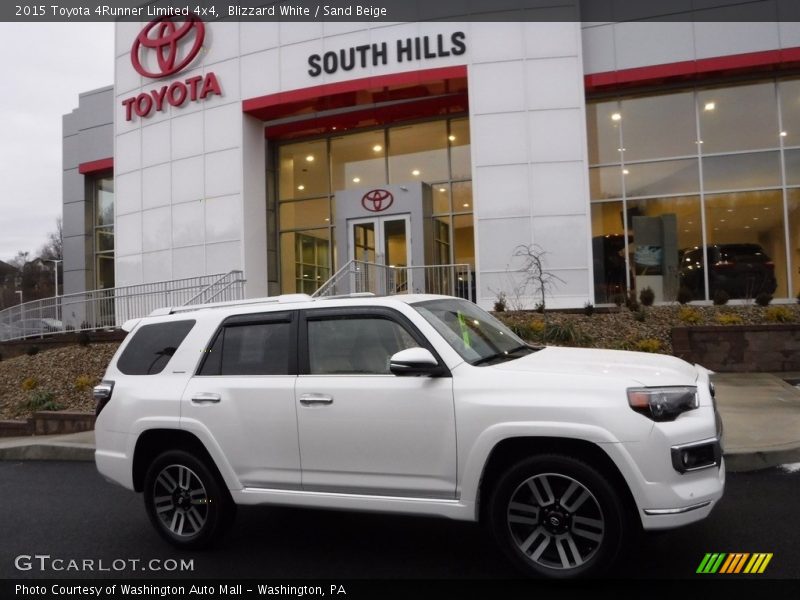 Blizzard White / Sand Beige 2015 Toyota 4Runner Limited 4x4