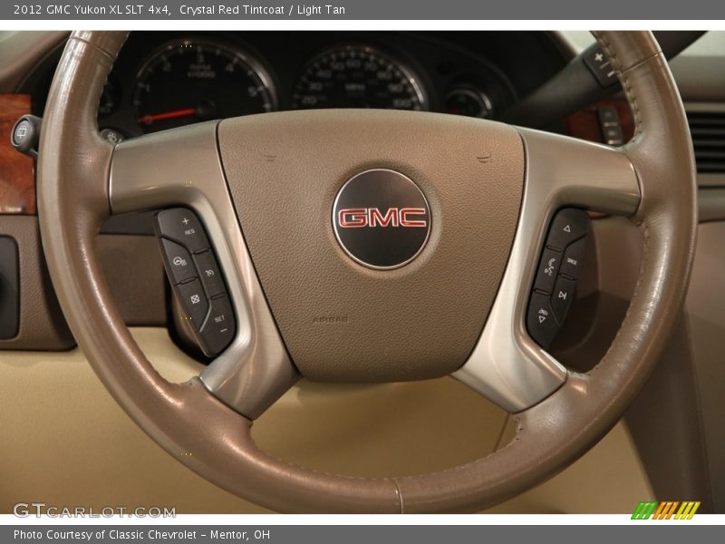 Crystal Red Tintcoat / Light Tan 2012 GMC Yukon XL SLT 4x4