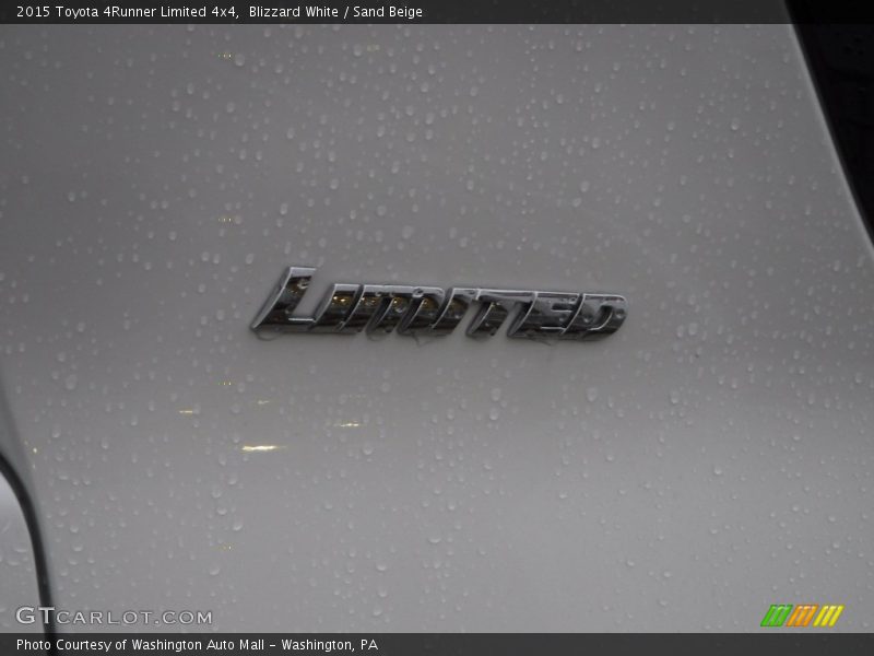 Blizzard White / Sand Beige 2015 Toyota 4Runner Limited 4x4