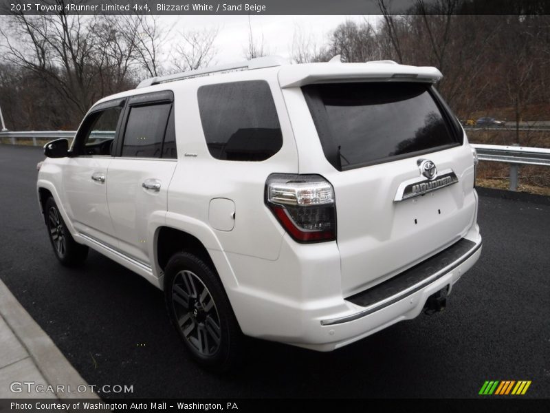 Blizzard White / Sand Beige 2015 Toyota 4Runner Limited 4x4