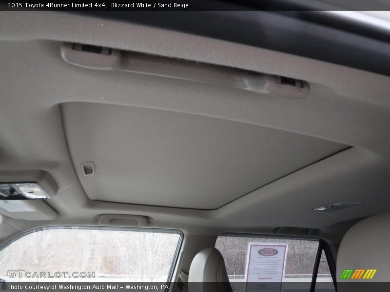 Blizzard White / Sand Beige 2015 Toyota 4Runner Limited 4x4