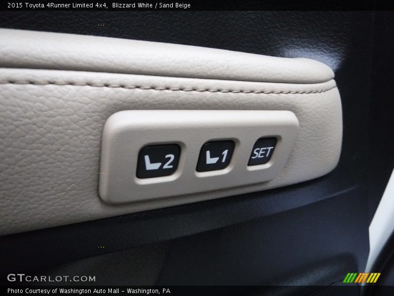 Blizzard White / Sand Beige 2015 Toyota 4Runner Limited 4x4