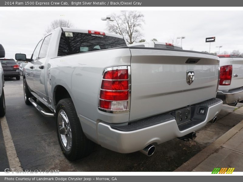 Bright Silver Metallic / Black/Diesel Gray 2014 Ram 1500 Express Crew Cab